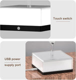 3D 360 Rotating Square Night Light